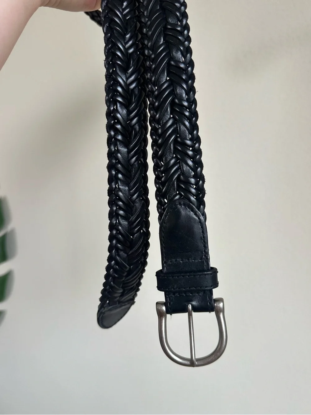 Vintage Marshall Field’s Women’s Black Woven Leather Belt